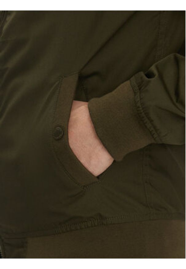 Schott NYC Kurtka przejściowa Kenny Khaki Regular Fit. Kolor: brązowy. Materiał: bawełna, syntetyk