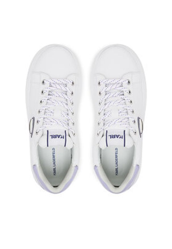 Karl Lagerfeld - KARL LAGERFELD Sneakersy Anakapri KL63530N Biały. Kolor: biały. Materiał: skóra
