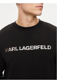 Karl Lagerfeld - KARL LAGERFELD Bluza 705025 542900 Czarny Regular Fit. Typ kołnierza: dekolt w karo. Kolor: czarny. Materiał: bawełna #4