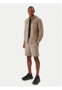 EA7 Emporio Armani Szorty sportowe 7M001315 AF13512 Beżowy Regular Fit. Kolor: beżowy. Materiał: bawełna. Styl: sportowy #4