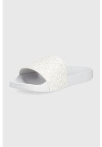Calvin Klein klapki Pool Slide damskie kolor biały. Kolor: biały. Materiał: materiał, guma, włókno #3