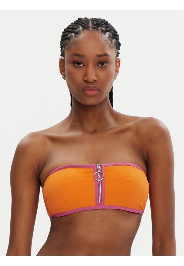 Seafolly Góra od bikini Beach Bound 30467-072 Pomarańczowy. Kolor: pomarańczowy. Materiał: syntetyk