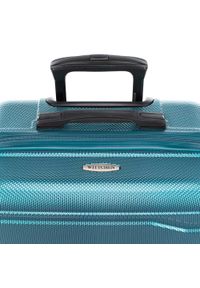 Wittchen - Duża walizka z polikarbonu tłoczona. Kolor: niebieski. Materiał: guma #3