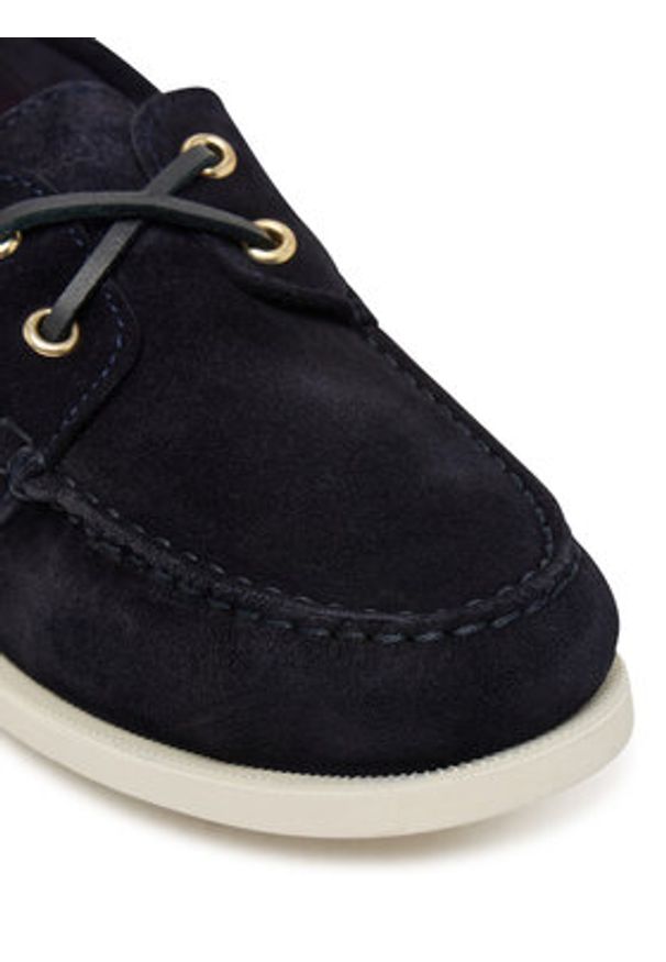 TOMMY HILFIGER - Tommy Hilfiger Mokasyny Hilfiger Suede Boat Shoe FW0FW09338 Granatowy. Kolor: niebieski. Materiał: skóra, zamsz