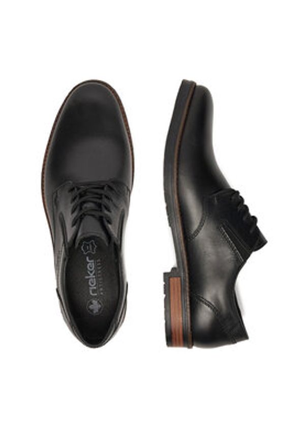 Rieker Półbuty 14621-00 Czarny. Kolor: czarny. Materiał: skóra