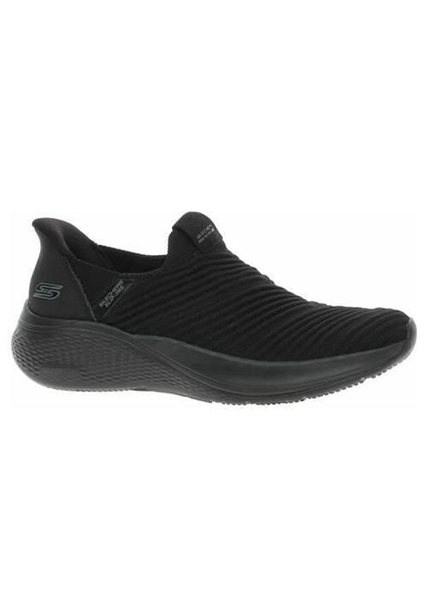 skechers - Buty do chodzenia damskie Skechers Bobs Infinity Daily Vision Black. Zapięcie: bez zapięcia. Kolor: czarny. Materiał: materiał, syntetyk, tkanina. Szerokość cholewki: normalna. Sport: turystyka piesza