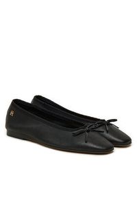 TOMMY HILFIGER - Tommy Hilfiger Baleriny Soft Leather FW0FW08355 Czarny. Kolor: czarny. Materiał: skóra