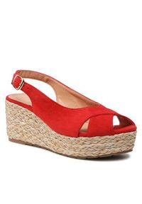 Jenny - JENNY Espadryle TS5249-01 Czerwony. Kolor: czerwony. Materiał: materiał #6