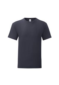 FRUIT OF THE LOOM - Kultowa Koszulka Unisex Dla Dorosłych. Kolor: niebieski
