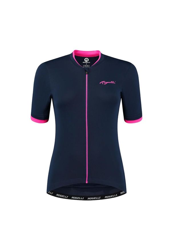 ROGELLI - Koszulka rowerowa damska Rogelli Essential. Kolor: różowy, niebieski, wielokolorowy