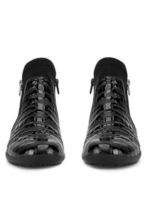 Remonte Botki R7677-03 Czarny. Kolor: czarny. Materiał: skóra