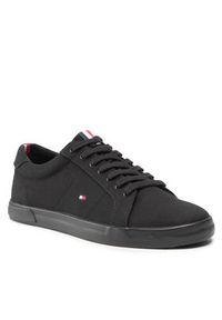 TOMMY HILFIGER - Tommy Hilfiger Tenisówki Harlow 1D FM0FM00596 Czarny. Kolor: czarny. Materiał: materiał #6