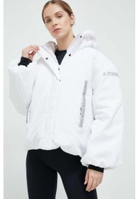 adidas TERREX kurtka sportowa puchowa Myshelter kolor biały. Kolor: biały. Materiał: puch. Sezon: zima #1