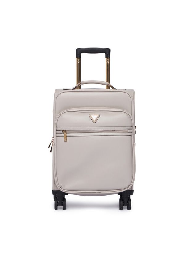 Guess Walizka kabinowa Norom Travel TWSN90 91983 Beżowy. Kolor: beżowy. Materiał: skóra