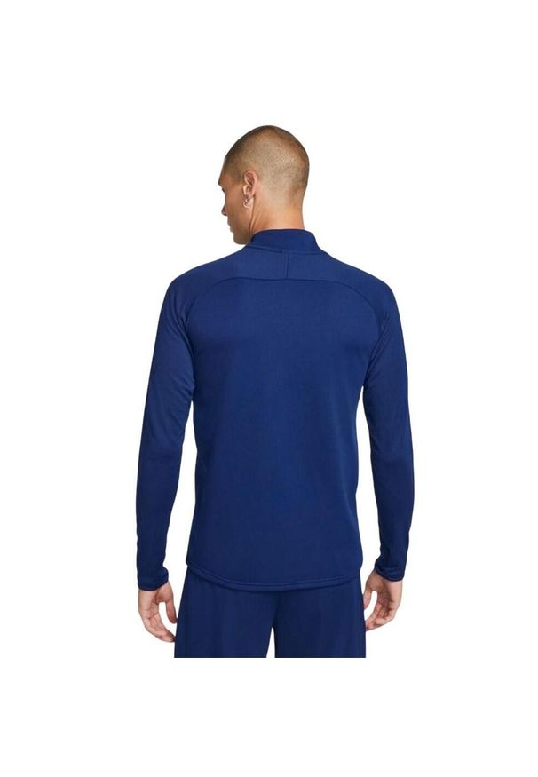Nike - Męska Koszulka Academy 21 DriFIT Quarter Zip Drill Top. Kolor: niebieski