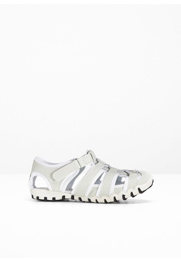 bonprix - Sandały. Zapięcie: pasek. Kolor: biały. Materiał: guma