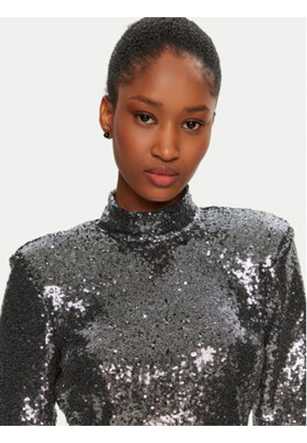 Rinascimento Bluzka CFC0019736002 Srebrny Regular Fit. Kolor: srebrny. Materiał: syntetyk