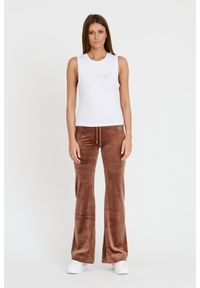 Juicy Couture - JUICY COUTURE Biały damski top Juicy Script Tank, Rozmiar M. Kolor: biały #4