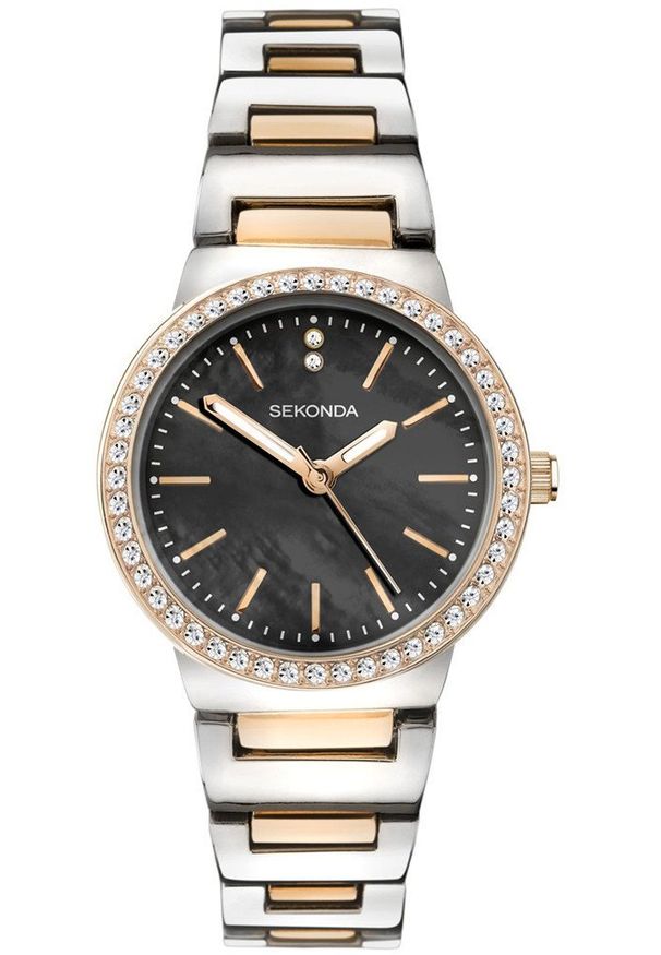 Zegarek damski Sekonda 40493 CYRKONIE srebrny. Kolor: srebrny