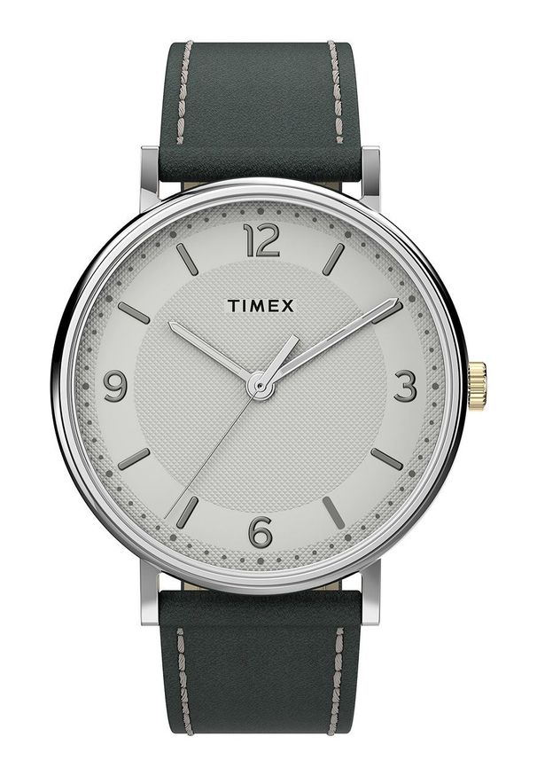 Timex zegarek TW2U67500 Southview. Kolor: szary. Materiał: materiał, skóra