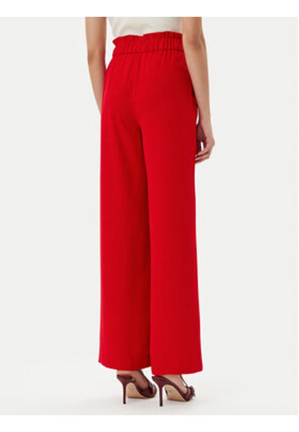 Morgan Spodnie palazzo 242-PBIRD Czerwony Wide Leg. Kolor: czerwony. Materiał: syntetyk