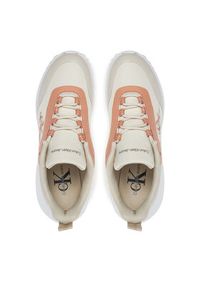 Calvin Klein Jeans Sneakersy Eva Runner Low Lace Mix Ml Wn YW0YW01442 Écru. Materiał: materiał