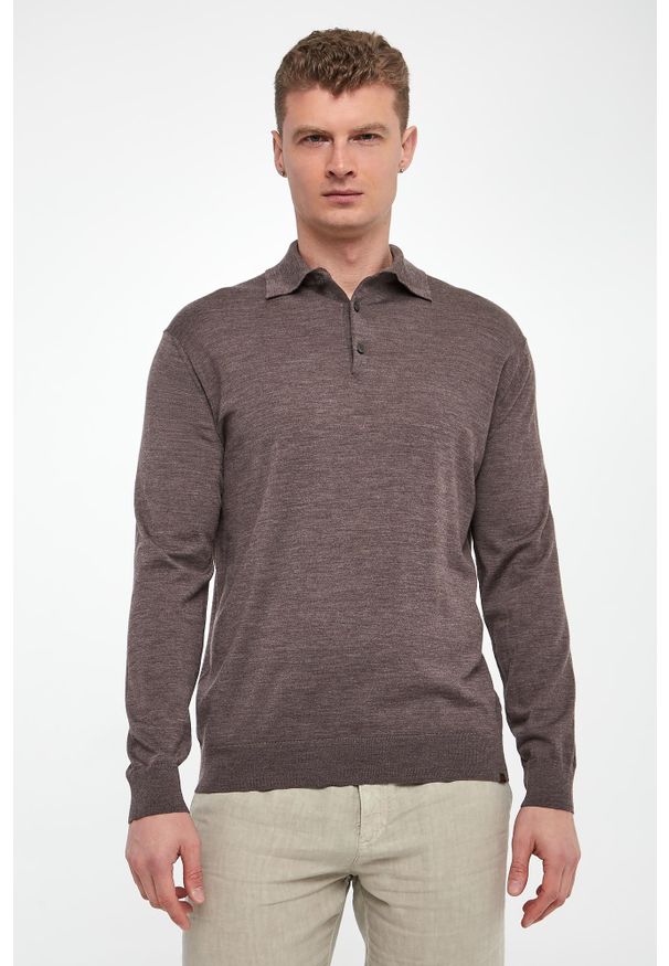 PAUL & SHARK - Sweter męski z wełny dziewiczej PAUL&SHARK. Materiał: wełna