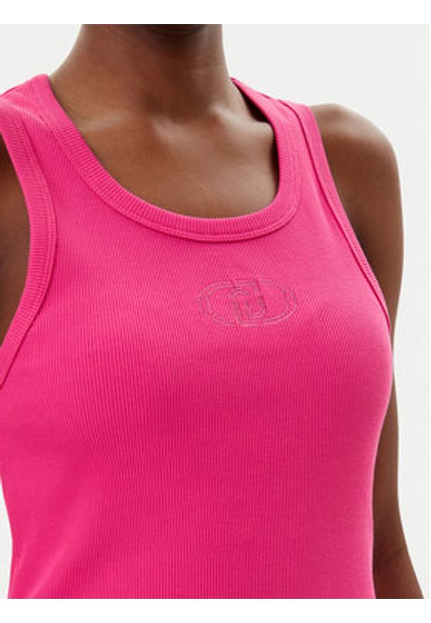 Liu Jo Top WA5367 J0295 Różowy Regular Fit. Kolor: różowy. Materiał: bawełna