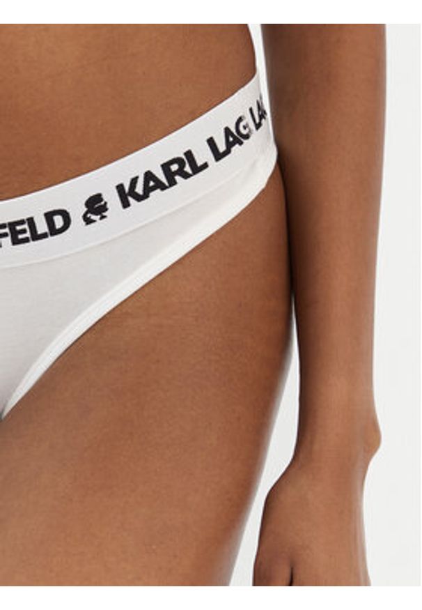 Karl Lagerfeld - KARL LAGERFELD Stringi A1W47008 Biały. Kolor: biały. Materiał: lyocell