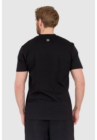Philipp Plein - PHILIPP PLEIN Czarny męski t-shirt skull, Rozmiar L. Kolor: czarny