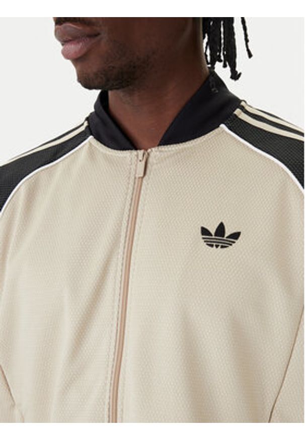 Adidas - adidas Bluza adicolor SST KE0114 Beżowy Regular Fit. Kolor: beżowy. Materiał: syntetyk
