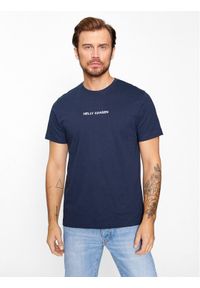 Helly Hansen T-Shirt Core Graphic 53936 Granatowy Regular Fit. Kolor: niebieski. Materiał: bawełna