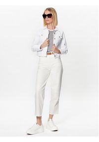 TOMMY HILFIGER - Tommy Hilfiger Kurtka jeansowa WW0WW38108 Biały Slim Fit. Kolor: biały. Materiał: jeans, bawełna