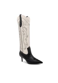 Nine West Kowbojki ZARIYA 909001 Czarny. Kolor: czarny. Materiał: skóra