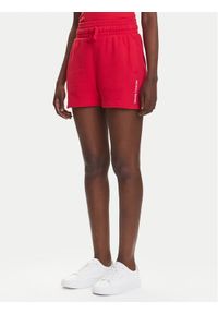 Pepe Jeans Szorty sportowe Red Bull Racing RL800008 Czerwony Relaxed Fit. Kolor: czerwony. Materiał: bawełna