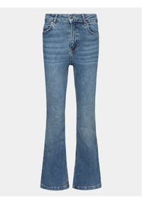 Gina Tricot Jeansy 20573 Niebieski Flared Fit. Kolor: niebieski