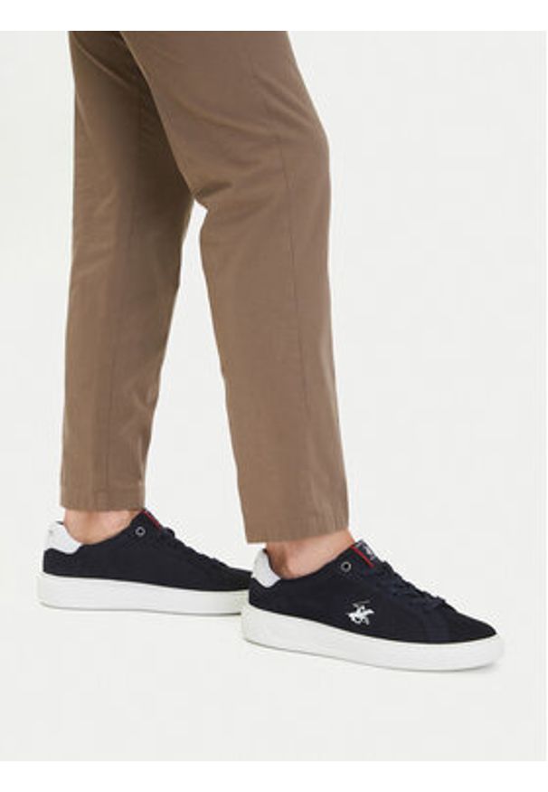 Beverly Hills Polo Club Sneakersy CEO-LOMAX-01 MI08 Granatowy. Kolor: niebieski. Materiał: nubuk, skóra