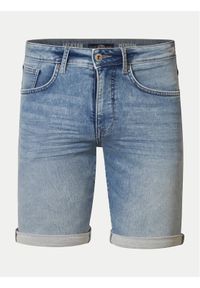 Petrol Industries Szorty jeansowe M-1040-SHO001 Niebieski Slim Fit. Kolor: niebieski. Materiał: bawełna #1