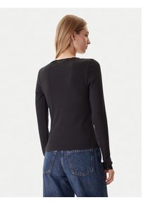 TOMMY HILFIGER - Tommy Hilfiger Bluzka UW0UW06071 Czarny Slim Fit. Kolor: czarny. Materiał: bawełna #3