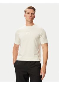 Karl Lagerfeld - KARL LAGERFELD T-Shirt 755037 563221 Biały Regular Fit. Typ kołnierza: dekolt w karo. Kolor: biały. Materiał: bawełna #1