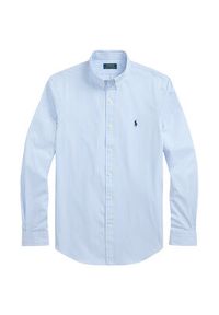 Polo Ralph Lauren Koszula 710929344020 Błękitny Slim Fit. Typ kołnierza: polo. Kolor: niebieski. Materiał: bawełna #4