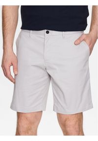 TOMMY HILFIGER - Tommy Hilfiger Szorty materiałowe Brooklyn 1985 MW0MW23563 Szary Regular Fit. Kolor: szary. Materiał: bawełna #1