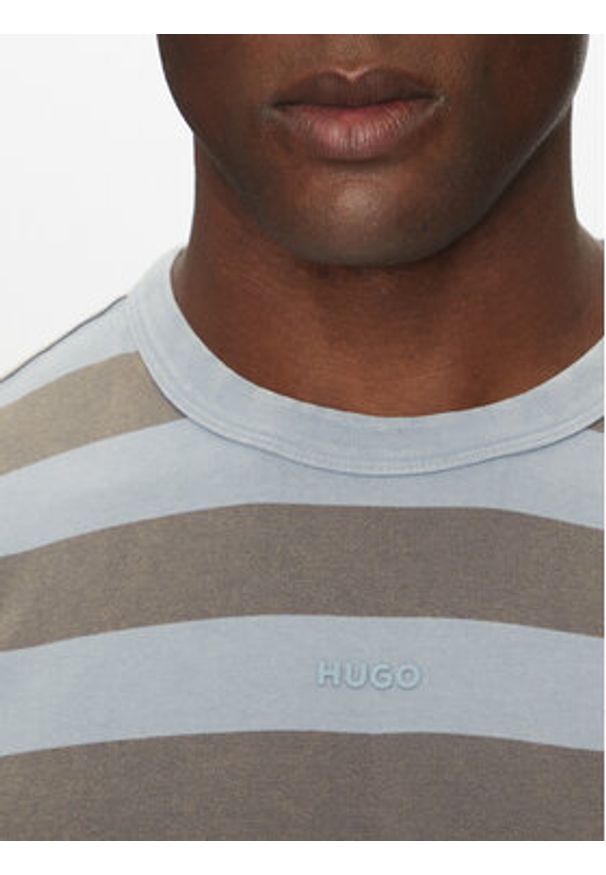 Hugo - HUGO T-Shirt Dockoe 50535283 Błękitny Relaxed Fit. Kolor: niebieski. Materiał: bawełna