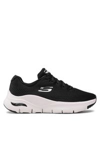 skechers - Skechers Sneakersy Arch Fit 149057/BKW Czarny. Kolor: czarny. Materiał: materiał