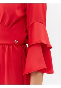 Please Sukienka koktajlowa A1VAAYP000 Czerwony Regular Fit. Kolor: czerwony. Materiał: syntetyk. Styl: wizytowy #2