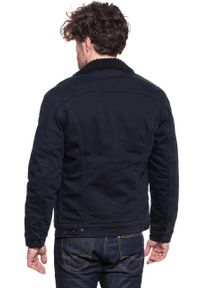 Lee - KURTKA JEANSOWA LEE SHERPA JACKET CLEAN BALLAD L87AQCKV. Materiał: jeans. Wzór: kolorowy, jednolity, nadruk. Sezon: zima. Styl: sportowy, vintage, elegancki, klasyczny #7