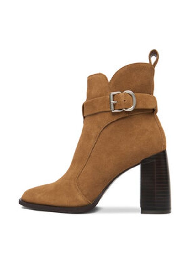 Badura Botki EO-VIV-1 Brązowy. Kolor: brązowy. Materiał: zamsz, skóra