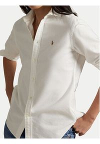 Polo Ralph Lauren Koszula 211891377003 Biały Regular Fit. Typ kołnierza: polo. Kolor: biały. Materiał: bawełna #4