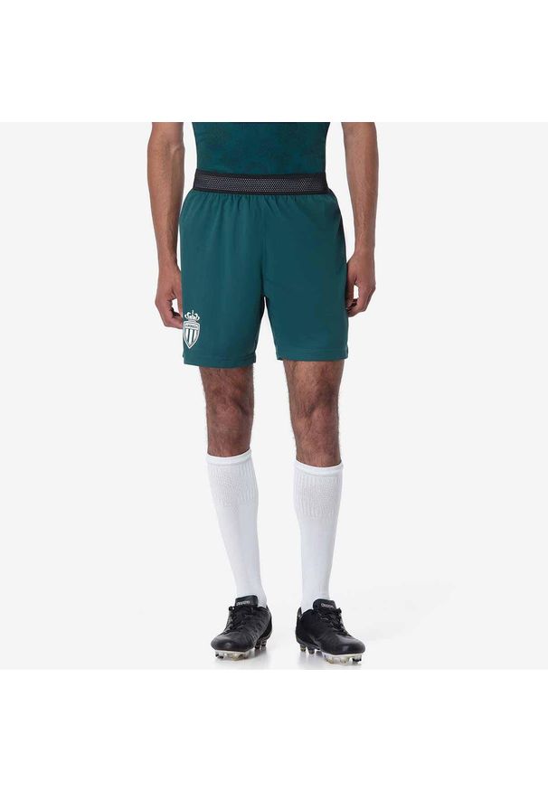 Kappa - Szorty AS Monaco Kombat Ryder Pro 2024/25. Kolor: zielony. Sport: piłka nożna