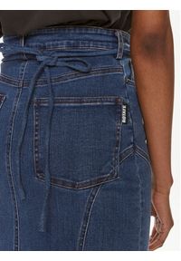 ROTATE Spódnica jeansowa 1119331826 Niebieski Slim Fit. Kolor: niebieski. Materiał: jeans, bawełna